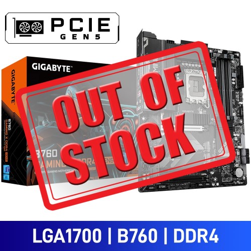 Gigabyte B760 GAMING X DDR4 GEN5, Intel B760 Chipset, LGA1700, DDR4, ATX Desktop Motherboard