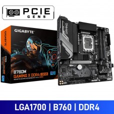 Gigabyte B760M GAMING X DDR4 GEN5, Intel B760 Chipset, LGA1700, DDR4, Micro ATX Desktop Motherboard Gigabyte B760M GAMING X DDR4 GEN5, Intel B760 Chipset, LGA1700, DDR4, Micro ATX Desktop Motherboard