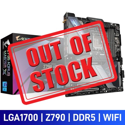 Gigabyte Z790 AORUS MASTER X with Wi-Fi, Intel Z790 Chipset, LGA1700, DDR5, E-ATX Desktop Motherboard