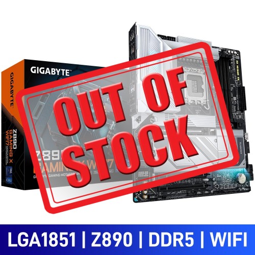 Gigabyte Z890 GAMING X WIFI7, Intel Z890 Chipset, LGA1851, DDR5, ATX Desktop Motherboard Gigabyte Z890 GAMING X WIFI7, Intel Z890 Chipset, LGA1851, DDR5, ATX Desktop Motherboard