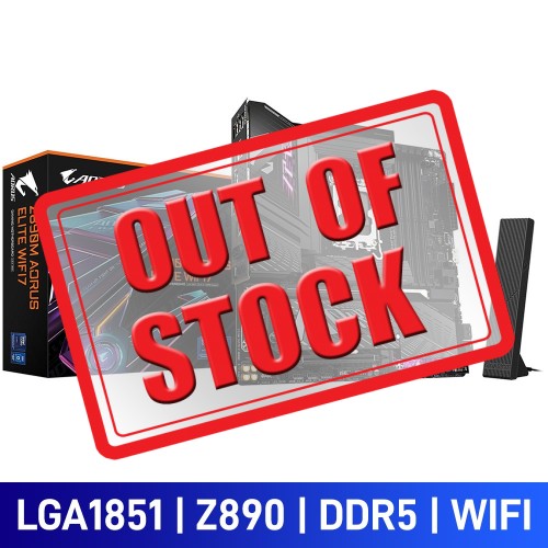Gigabyte Z890M AORUS ELITE WIFI7, Intel Z890 Chipset, LGA1851, DDR5, Micro ATX Desktop Motherboard Gigabyte Z890M AORUS ELITE WIFI7, Intel Z890 Chipset, LGA1851, DDR5, Micro ATX Desktop Motherboard