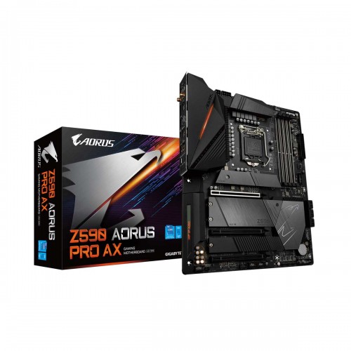Gigabyte Z590 AORUS PRO AX with Wi-Fi, Intel Z590 Chipset, LGA1200, ATX Desktop Motherboard