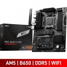 MSI PRO B650-S WIFI, AMD B650 Chipset, Socket AM5, ATX Desktop Motherboard