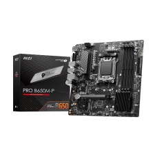 MSI PRO B650M-P, AMD B650 Chipset, Socket AM5, Micro ATX Desktop Motherboard
