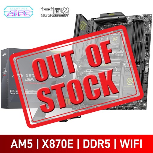MSI MAG X870E TOMAHAWK WIFI, AMD X870E Chipset, Socket AM5, ATX Desktop Motherboard MSI MAG X870E TOMAHAWK WIFI, AMD X870E Chipset, Socket AM5, ATX Desktop Motherboard