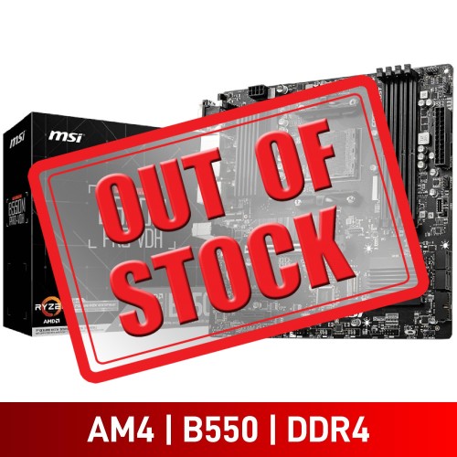 MSI B550M PRO-VDH, AMD B550 Chipset, Socket AM4, Micro ATX Desktop Motherboard MSI B550M PRO-VDH, AMD B550 Chipset, Socket AM4, Micro ATX Desktop Motherboard