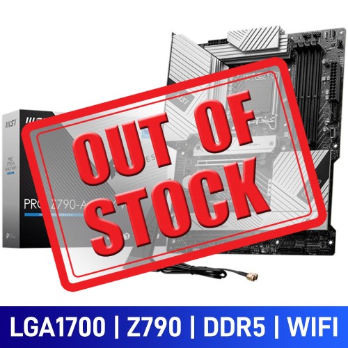 MSI PRO Z790-A MAX WIFI, Intel Z790 Chipset, LGA1700, DDR5, ATX Desktop Motherboard
