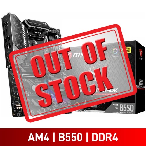 MSI MAG B550 TOMAHAWK, AMD B550 Chipset, Socket AM4, ATX Desktop Motherboard