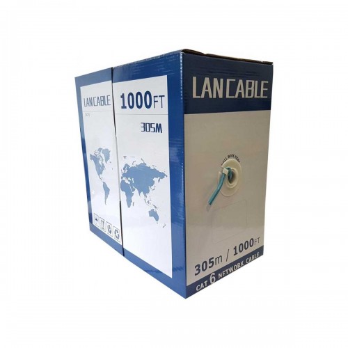 Network Cable, Cat6, UTP Unshielded Twisted Pair, CCA, 305m, Blue