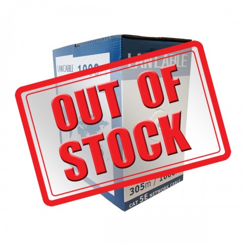 Network Cable, Cat5E, UTP Unshielded Twisted Pair, CCA, 305m, Light Grey