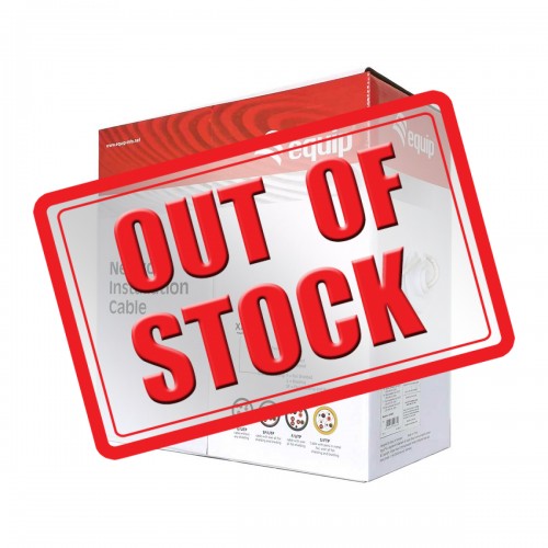 Equip Network Cable, Cat6, UTP Unshielded Twisted Pair, SBC, 305m, Grey