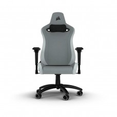 Corsair TC200 Soft Fabric Gaming Chair — Light Grey and White