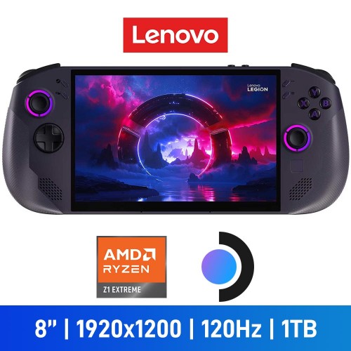 Lenovo LEGION GO S 8APU1 Handheld Gaming Console, AMD Ryzen Z1 Extreme, 1TB, SteamOS — Nebula Nocturne