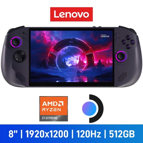 Lenovo LEGION GO S 8ARP1 Handheld Gaming Console, AMD Ryzen Z2 Go, 512GB, SteamOS — Nebula Nocturne