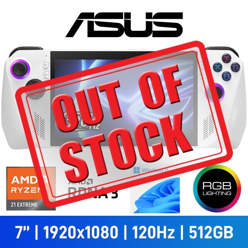 ASUS ROG ALLY Z1 Extreme (2023) Handheld Gaming Console, 512GB — White ASUS ROG ALLY Z1 Extreme (2023) Handheld Gaming Console, 512GB — White