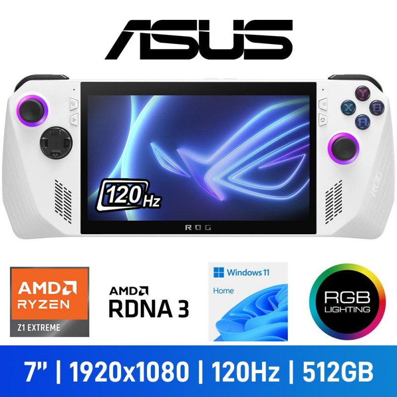 ASUS ROG ALLY Z1 Extreme (2023) Handheld Gaming Console, 512GB