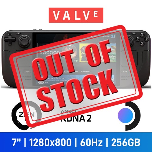 Valve Steam Deck Handheld Gaming Console, 256GB NVMe — Black