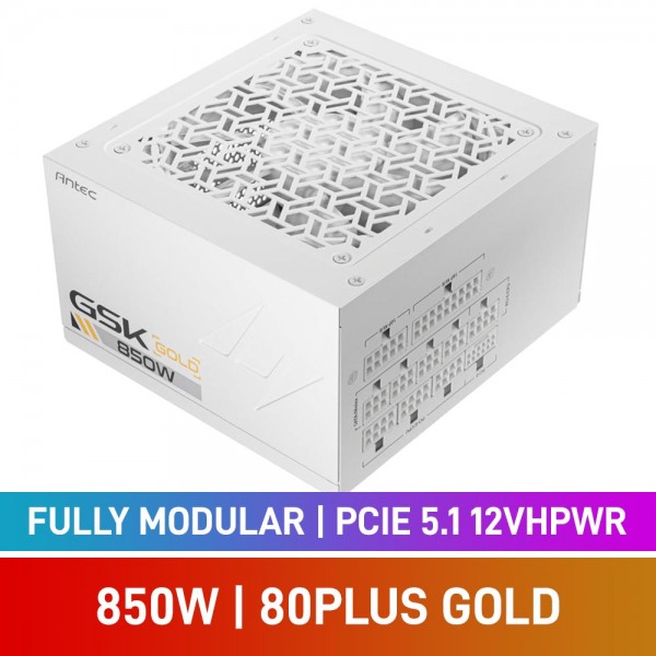 Antec GSK GOLD 850W ホワイト Antec GSK850 ATX3.1 White【終息】 | 株式会社リンクスインターナショナル
