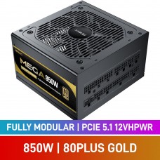 Antec MEGA Series 80 PLUS Gold Fully Modular PCIe 5.1 12VHPWR 12V-2x6 ATX 3.1 PSU, 850w