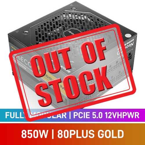 Antec NeoECO M Series 80 PLUS Gold Fully Modular PCIe 5.0 12VHPWR ATX 3.0 PSU, 850w