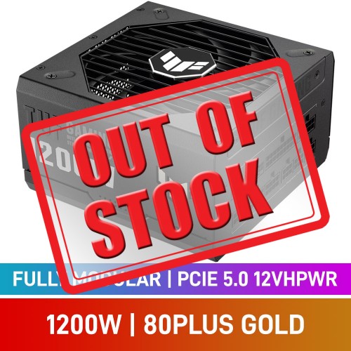 ASUS TUF GAMING Series 80 PLUS Gold Fully Modular PCIe 5.0 12VHPWR ATX 3.0 PSU, 1200w ASUS TUF GAMING Series 80 PLUS Gold Fully Modular PCIe 5.0 12VHPWR ATX 3.0 PSU, 1200w