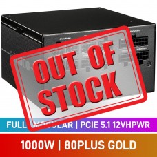 Cooler Master ELITE GOLD Series 80 PLUS Gold Fully Modular PCIe 5.1 12VHPWR 12V-2x6 ATX 3.1 PSU, 1000w Cooler Master ELITE GOLD Series 80 PLUS Gold Fully Modular PCIe 5.1 12VHPWR 12V-2x6 ATX 3.1 PSU, 1000w