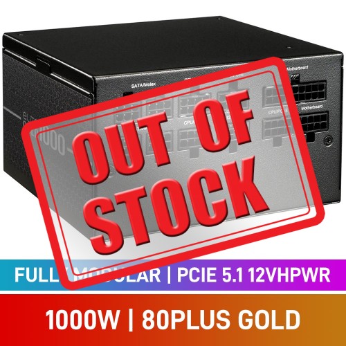 Cooler Master ELITE GOLD Series 80 PLUS Gold Fully Modular PCIe 5.1 12VHPWR 12V-2x6 ATX 3.1 PSU, 1000w Cooler Master ELITE GOLD Series 80 PLUS Gold Fully Modular PCIe 5.1 12VHPWR 12V-2x6 ATX 3.1 PSU, 1000w