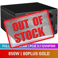 Cooler Master ELITE GOLD Series 80 PLUS Gold Fully Modular PCIe 5.1 12VHPWR 12V-2x6 ATX 3.1 PSU, 850w