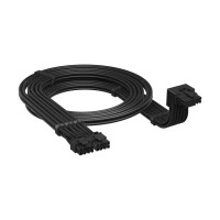 Corsair 12V-2x6 90° Angled Style A Type-5 Individually Sleeved Power Cable — Black