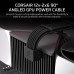 Corsair 12V-2x6 90° Angled Style A Type-5 Individually Sleeved Power Cable — Black