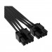 Corsair CP-8920284 600W PCIe 5.0 12VHPWR Type-4 PSU Power Cable, Black Corsair CP-8920284 600W PCIe 5.0 12VHPWR Type-4 PSU Power Cable, Black