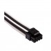 Corsair CP-8920227 Premium Individually Sleeved PSU Cables, Pro Kit, Type 4, Gen 4, Black and White