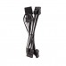 Corsair CP-8920227 Premium Individually Sleeved PSU Cables, Pro Kit, Type 4, Gen 4, Black and White