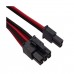 Corsair CP-8920148 Premium Individually Sleeved PSU Cables, Starter Kit, Type 4, Gen 3, Red and Black