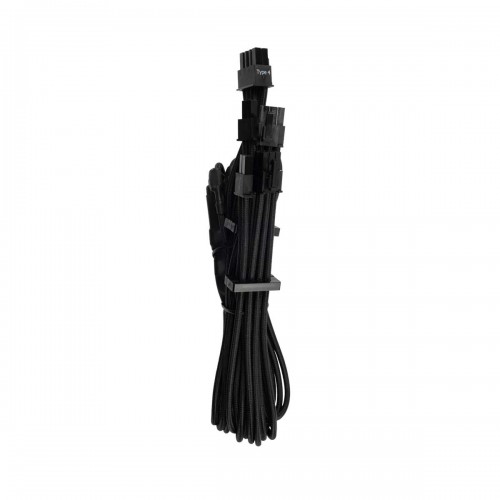 Corsair CP-8920250 Premium Individually Sleeved PCIe Cables with Dual Connectors, Type 4, Gen 4, Black Corsair CP-8920250 Premium Individually Sleeved PCIe Cables with Dual Connectors, Type 4, Gen 4, Black