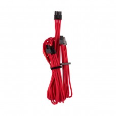 Corsair CP-8920251 Premium Individually Sleeved PCIe Cables with Dual Connectors, Type 4, Gen 4, Red