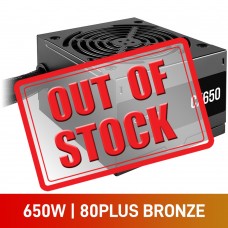 Corsair CX 2023 Series CX650 80 PLUS Bronze ATX PSU, 650w Corsair CX 2023 Series CX650 80 PLUS Bronze ATX PSU, 650w