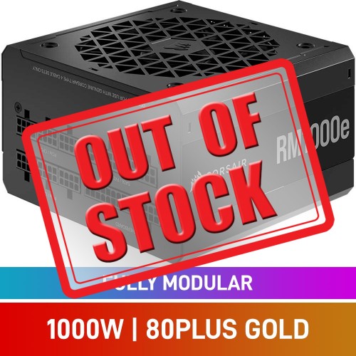 Corsair RMe Series RM1000e 80 PLUS Gold Fully Modular ATX PSU, 1000w