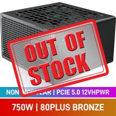 DEEPCOOL PL750D 80 PLUS Bronze PCIe 5.0 12VHPWR ATX 3.0 PSU, 750w