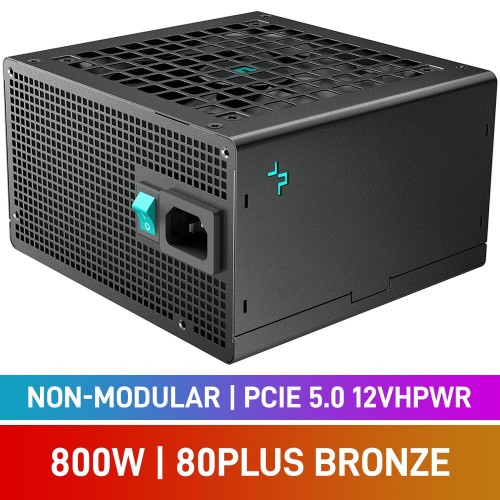 DEEPCOOL PL800D 80 PLUS Bronze PCIe 5.0 12VHPWR ATX 3.0 PSU, 800w
