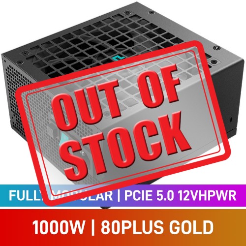 DEEPCOOL PX1000G 80 PLUS Gold Fully Modular PCIe 5.0 12VHPWR ATX 3.0 PSU, 1000w