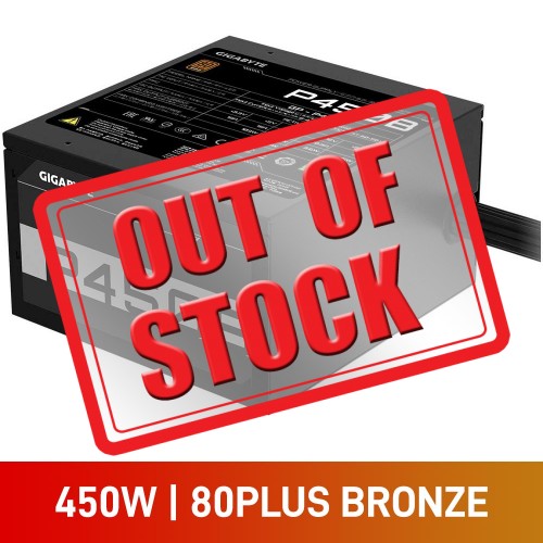 Gigabyte PB Series GP-P450B 80 PLUS Bronze ATX PSU, 450w