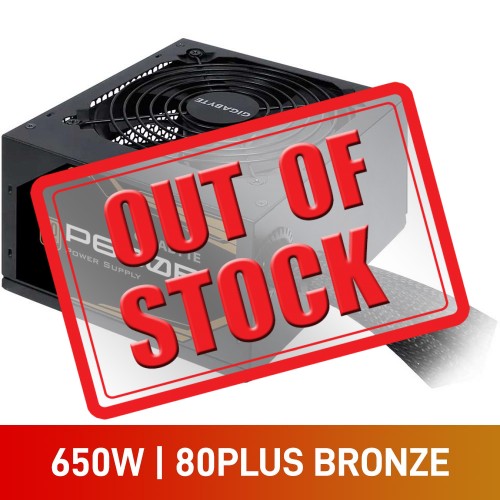 Gigabyte PB Series GP-P650B 80 PLUS Bronze ATX PSU, 650w