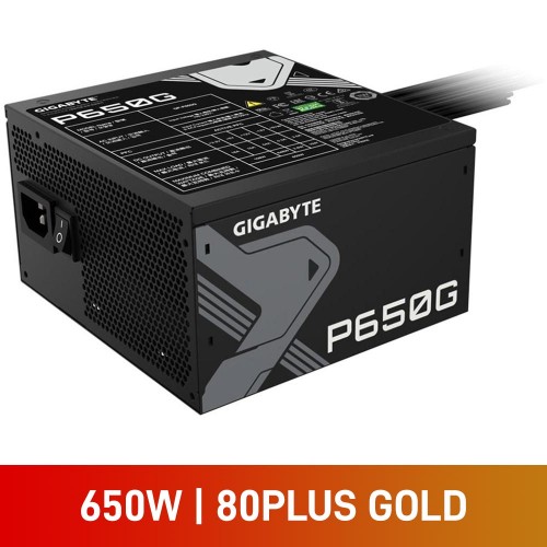 Gigabyte PG Series GP-P650G 80 PLUS Gold ATX PSU, 650w