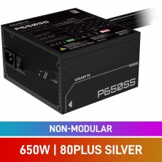 Gigabyte P-SS Series GP-P650SS 80 PLUS Silver Non-Modular ATX 3.1 PSU, Black, 650w
