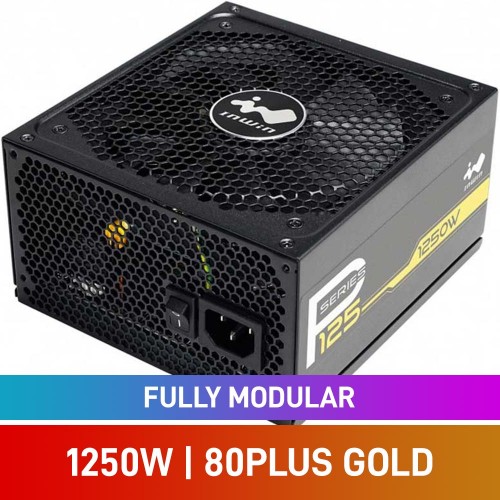 InWin P Series P125 80 PLUS Gold Fully Modular ATX PSU, 1250w InWin P Series P125 80 PLUS Gold Fully Modular ATX PSU, 1250w