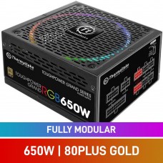 Thermaltake Toughpower Grand RGB Sync Edition 80 PLUS Gold Fully Modular ATX PSU, 650w
