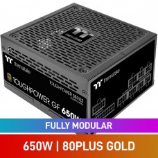 Thermaltake Toughpower GF Series 80 PLUS Gold Fully Modular ATX PSU, 650w