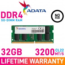 ADATA PREMIER 32GB (1 x 32GB) DDR4 DRAM 3200MHz CL22 1.20V AD4S3200732G22-SGN SO-DIMM Memory Module