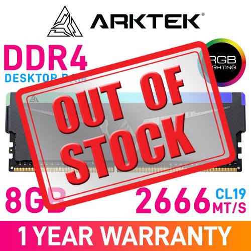 Arktek THUNDERBIRD 8GB (1 x 8GB) RGB DDR4 DRAM 2666MHz CL19 1.20V AKD4S8P2666HL Memory Module Arktek THUNDERBIRD 8GB (1 x 8GB) RGB DDR4 DRAM 2666MHz CL19 1.20V AKD4S8P2666HL Memory Module
